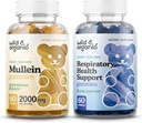 Wild & Organic Mullein Gummies & Lung Detox Gummies - 60 Greve