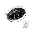 Lashify Curl 12mm Gossamer Eyelash Extensions Genfyld i Ombre Lilla, Easy gør det selv False Lasher til en naturlig look