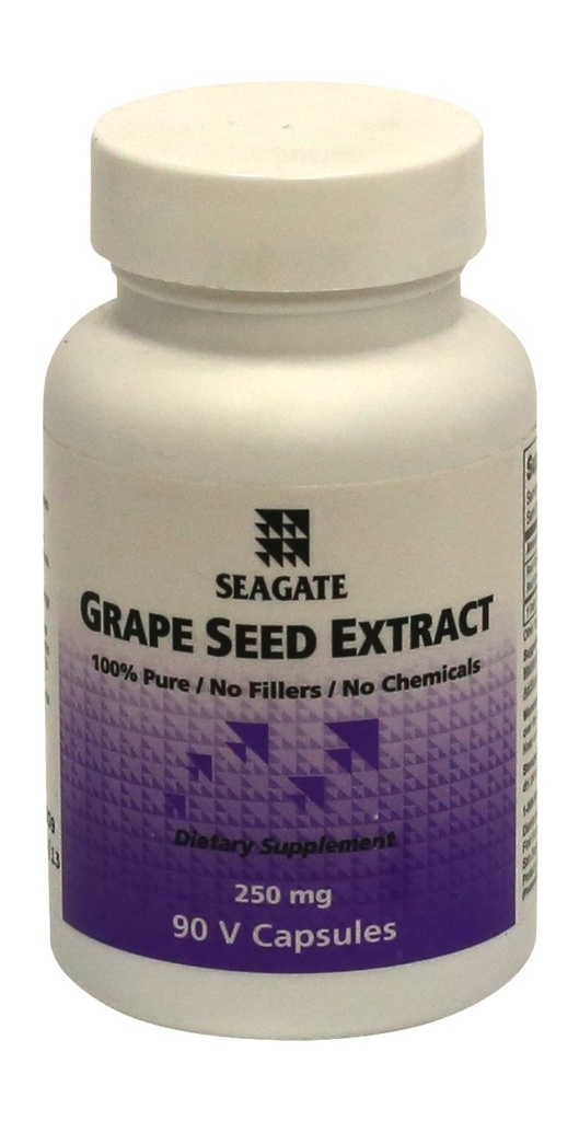 Seagate Products Grape Seed Extract Kosttilskud 250 mg, 90 Veg Kapsler