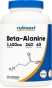 Nutricost Beta- Alanine Kapsler 3400mg, 240 Kapsler (60 Serv) - Potent Beta Alanine, Gluten Free & Non- GMO, 850mg Per Cap