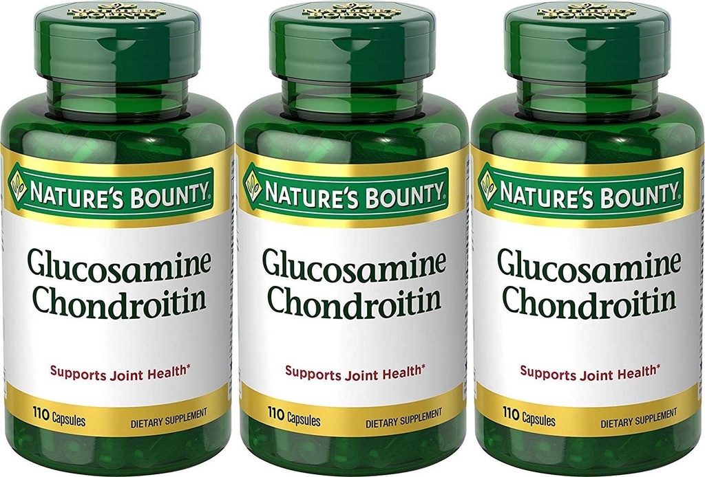 Nature 's Bounty Glucosamin Chondroitin Complex, 110 Greve (pakke med 3)