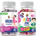 SUNNY SAM Zink gummier til børn og jern gummier til voksne, jern vitaminer med C-vitamin