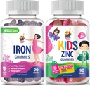 SUNNY SAM Zink gummier til børn og jern gummier til voksne, jern vitaminer med C-vitamin