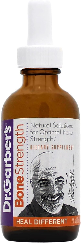 Dr. Garbers Natural Solutions Bone Strength Oral Drops- Gemmoterapi Liquid Supplement124; Forbedre Bone Strength & Density, Gendan & Keep Bone Health & Better Absorption of Calcium & Vitamin D- 60ml