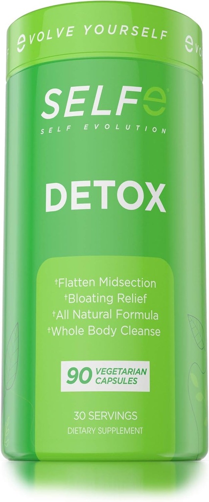 Detox Colon Cleanser & Detox piller, sund fordøjelsesfunktion Ekstra styrke oprydning supplement (90 kapsler)