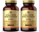 Solgar Calcium Magnesium Plus Zink, 100 tabletter (pakke af 2) - fremmer sunde knogler og tænder - understøtter nerve & muskel funktion - non-GMO, Vegan, Gluten Free, Dairy Free, Kosher - 66 Total Servering