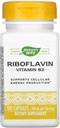 Nature 's Way vitamin B2, 100 mg Riboflavin, 100 kapsler, pakke med 2