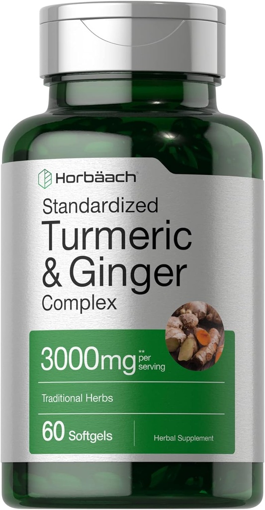 Horbäach gurkemeje og ingefær Supplement 3000 mg