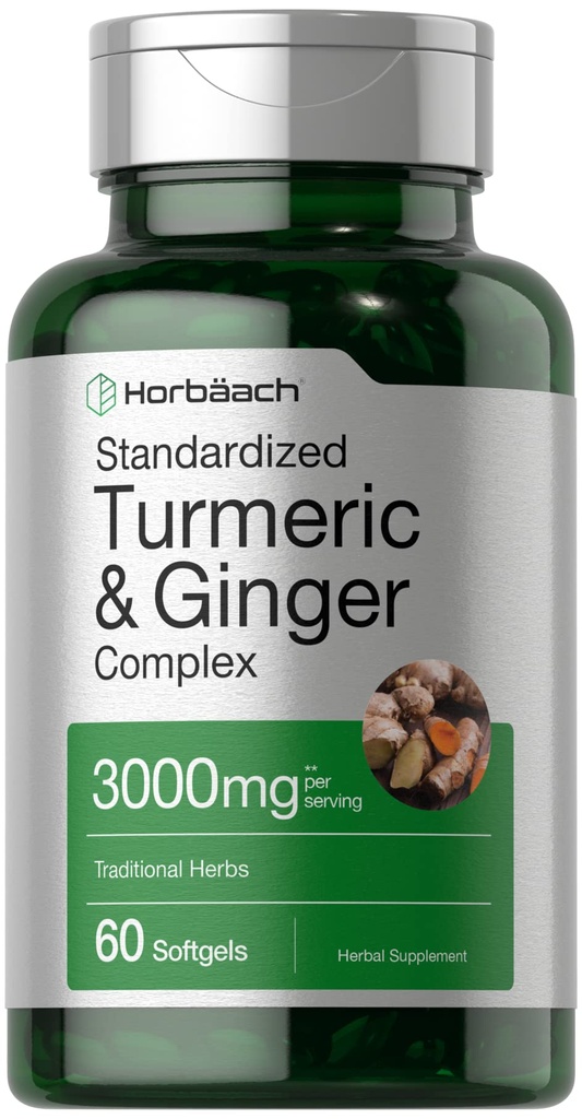 Horbäach gurkemeje og ingefær Supplement 3000 mg