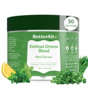 Bedre Alt Green Powder, Detox & Debloat med 15 Super Green Blend of Spirulina, Moringa Powder, Wheatgrass, Pre & Probiotika, pakket med antioxidanter, Mint Flavor, Ingen Maltodextrin, 30 Servere