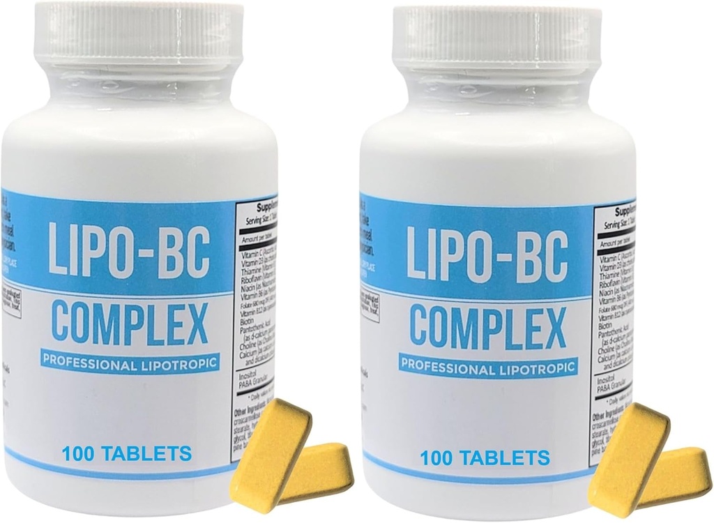 Lipo BC Complex 100 tabletter (2 pakker) 200 tabletter i alt