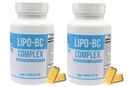 Lipo BC Complex 100 Tablets (2 Pack) 200 Tablets Total