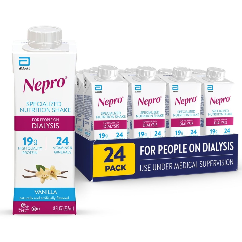 Nepro Flydende Nutrition, Hjemmelavet Vanilla, 8 -Ounce Plastic Flasker (pakke med 24)