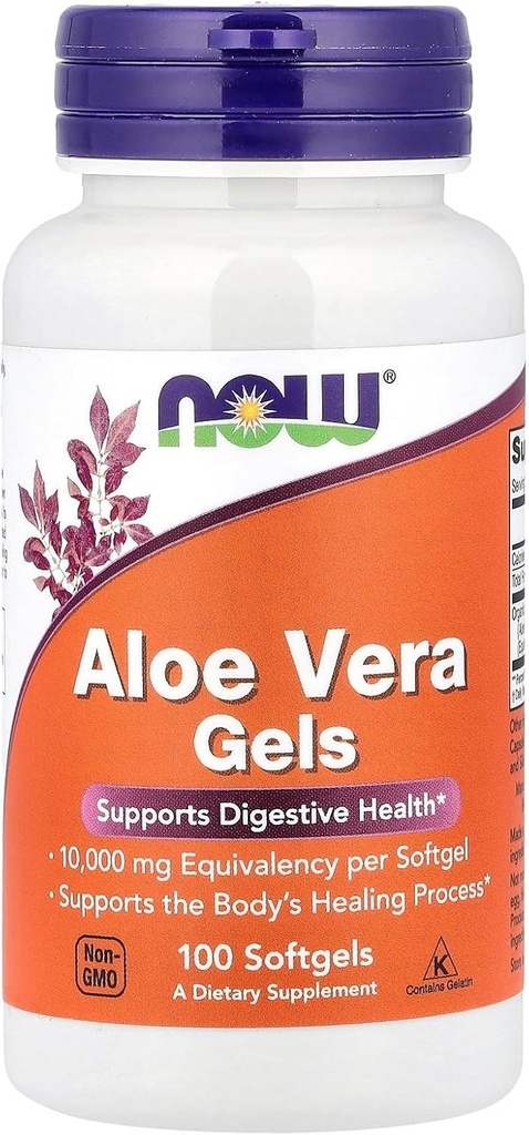 Now Foods Aloe Vera 10, 000 Gels 100 Gels