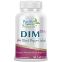 Pacific Nature DIM 300mg med sort peber (90 kapsler) Diindolylmethan supplement til Hormonbalance og støtte til både mænd og kvinder - Glutenfri, ikke-GMO