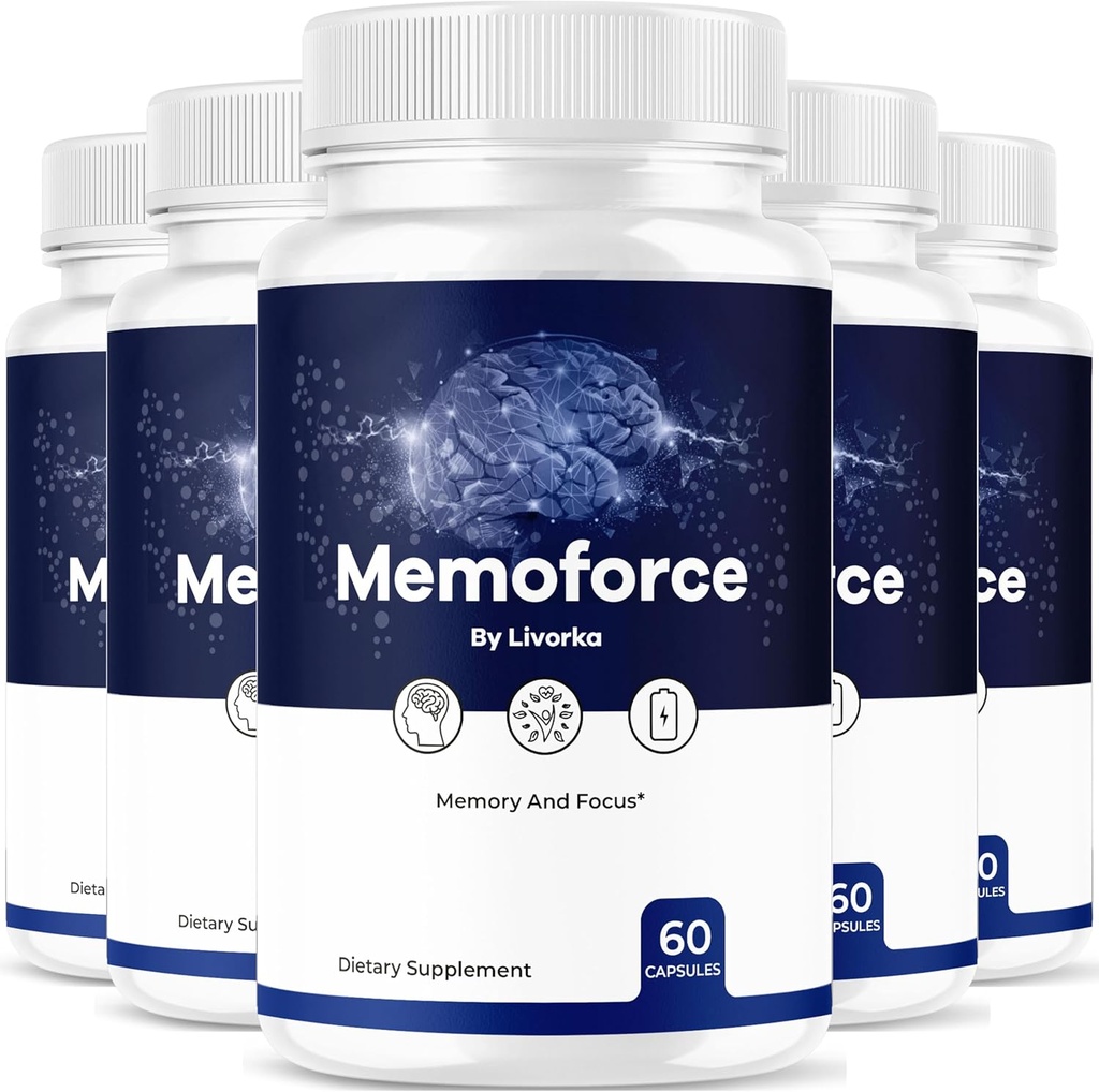 (5 Pack) Memoforce Brain Supplement - officielle Memoforce Premium Formel piller, Advanced Support Memo Brain Supplement for Wellness & Samlet sundhed, Memoforce Anmeldelser, 300 kapsler til 5 måneder