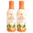 Forever Living - Aloe Ferskner - Pure Aloe med Real Peach Flavor - Understøtter fordøjelse og immunitet - Vegan og Gluten- Free - 33,8 fl oz (2 - Pack)