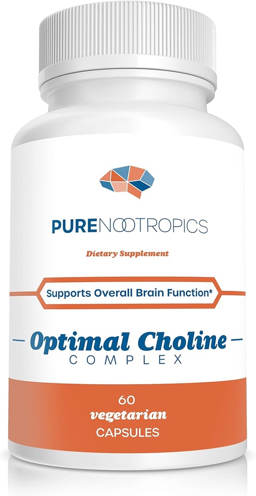 Pure Nootropics - Optimal cholin complex - Alpha GPC / CDP Citicoline Blend - 300 mg - 124; Cognitiv Support