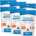 L- Lysin Soft Chews for Cats (60 Soft Chews) - Understøtter immunforsvar, luftveje og øje sundhed. Nemmer nysen, runny Næse, og Watery Eyes. Laks flavor - (6 Pack)