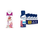BOOST Breeze Clear Nutritional Drink, 9g Protein, 250 Nutrient- Rich Calories, Wild Berry, 8 fl oz & Sikre flydende klar Nutrition Drink, 0g fedt, 8g protein, Blåbær Pomegranat, 10 Fl Oz