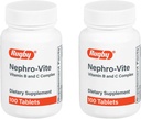 Rugby Nefro- Vite vitamin B og C Complex tabletter - Kosttilskud - 100 Tæl (2 Pack)
