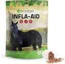 Sølv Lining urter Infla- Støtte til heste - Natural Anti Inflammation Supplement til inflammation Relief - Understøtter inddrivelse, Comfort, og mobilitet i musklerne, Tendons & Joints - 1 LB Bag (60 Servere)