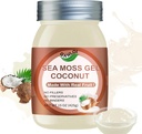 Sea Moss Raw Organic, Irish Sea Moss Gel 15OZ Seamoss Gel (kokos)