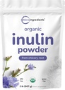 Micro Ingredients Organic Inulin Fiber Powder, 2lb Medical 124; Natural Prebiotic to Support Dissestive & Gut Health Medical 124; Opløselig, Nemt fordøjelig Medical 124; Unflavored, Vegan