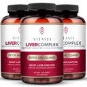 VITASEI Liver Cleanse Detox & Repair, Liver Complex W/Milk Thistle Extract, Garcinia, Curcumin C3, Support Herbal Supplement, Detox Formula for Women & Men, 60 Capsule (Pack of 3)