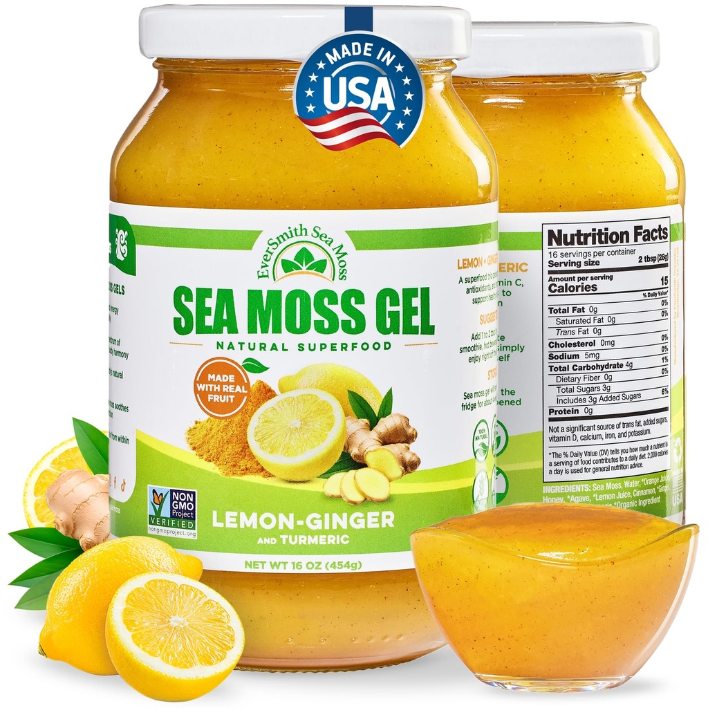 Fremstillede Irske Hav Moss Gel Budding124; Lavet i USA Budding124; Rig i Vitamin & Minerals