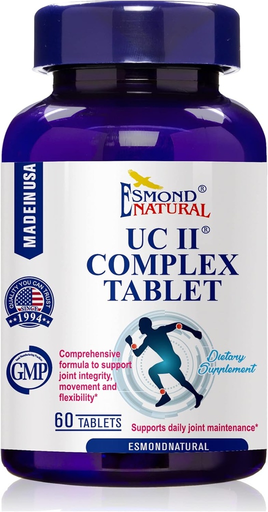 UC II Complex (Omfattende formel til støtte fælles integritet, bevægelse og fleksibilitet), GMP, Natural Product Assn Certified, Lavet i USA - 60 tabletter