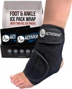 ActiveWrap Foot & Ankle Ice Pack Wrap til Heel, Arch, og Ankle discomcomfort, Hævelse, ømhed, og skade Inddrivelse - Genanvendelige Hot & Cold Wrap med justerbar kompression Straps