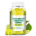 Sugar Free Citrus Bergamot Gummies for Sund Kolesterol - Alle naturlige kosttilskud 25: 1 Uddrag af italiensk Bergamot tillæg for høj Kolesterol støtte sund Anti- Aging Sugar- Free Vegan