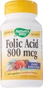 Naturens måde folinsyre - 800 mcg - 100 kapsler, 100 greve