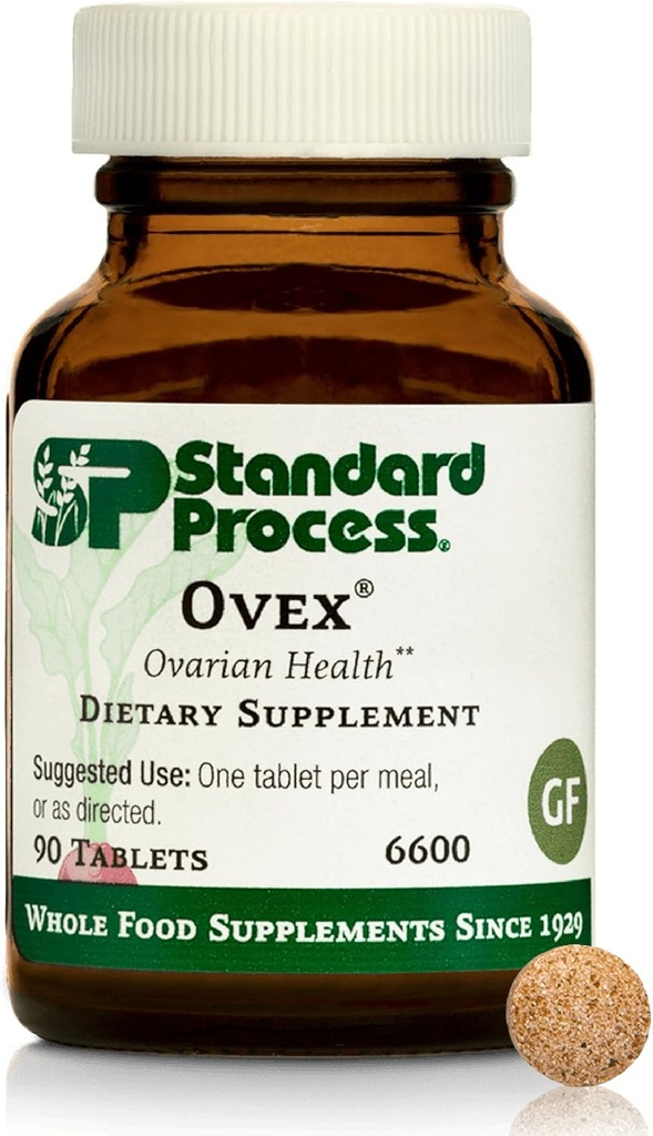 Standard Process Ovex - Daily Whole Food- Based Health Supplement - 90 tabletter (90 Servere)