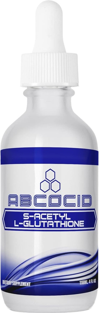 S- Acetyl L- Glutathione 95 mg, 4 Oz Liquid, 240 Servere, Made in USA, Quick Absorption, Quality Potent Ingredients, Non- GMO, GMP Certified, Cruelty- Free Products