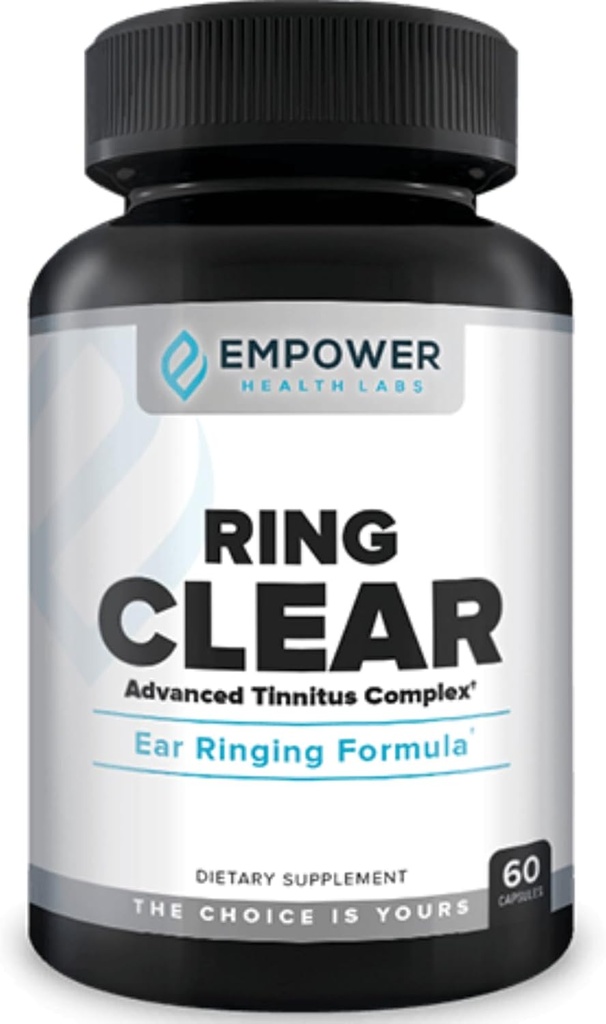 Ring Clear All- Natural Ear Buzz Relief Formel for vedvarende relief fra incessive Ear Buzzing - 30-dages levering