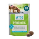 VetIQ Probiotisk supplement til hunde, fordøjelsesstøtte til hunde, Nourishes Gut Bacteria og understøtter tarmfunktion, Hickory Smoke Flavor, Lavet i USA, 60 Greve