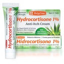 De La Cruz 1% Hydrocortison Cream - maksimal styrke - topisk anti Itch Hydrocortison Cream med Aloe Vera og Fugtighedscreme til tør hud, rødme, dermatitis, Eksem og udslæt - 1 OZ (28g)
