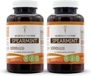 Secrets of the Tribe Spearmint Capsules 1000 mg Spearmint (Mentha spicata) Tørret Leaf, Women 's Hormone Support Supplement (2x120 Kapsler)