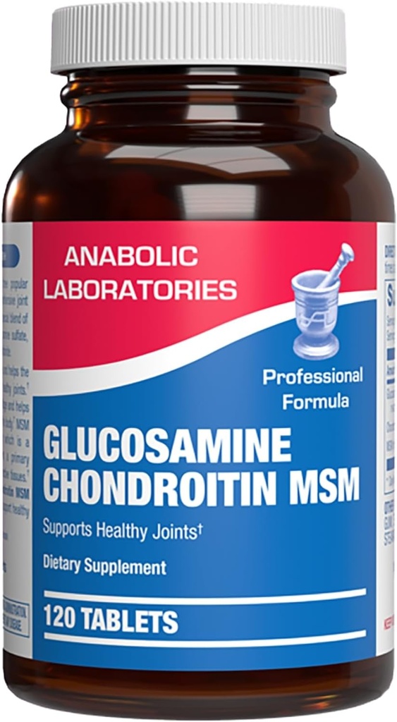 Høj Absorption Glucosamin Chondroitin MSM - Clinical Formel Bone Joint Tendon og Ligament tillæg med MSM Glucosamin Chondroitin - Non-GMO Gluten Free & Made in The USA - 120 Serveringer