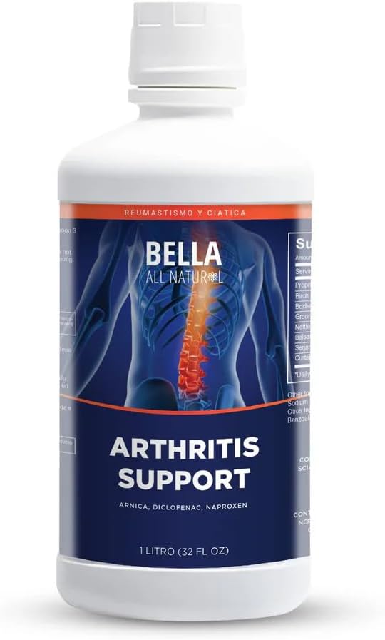 Bella Alle naturlige fælles støtte væske - 32 fl oz Høj Absorption til fælles komfort, mobilitet, fleksibilitet & ben sundhed