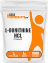 BulkSupplements.com L- Ornithin HCl Powder - Ornithine Supplement, Aminosyrer Supplement - Gluten Free, 1g per servering, 1kg (2,2 lbs) (Pack of 1)