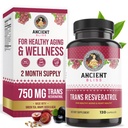 Ancient Bliss Resveratrol Kraftfuld Antioxidant tillæg med grøn te, Grape Seed Uddrag for sund aldring for mænd og kvinder