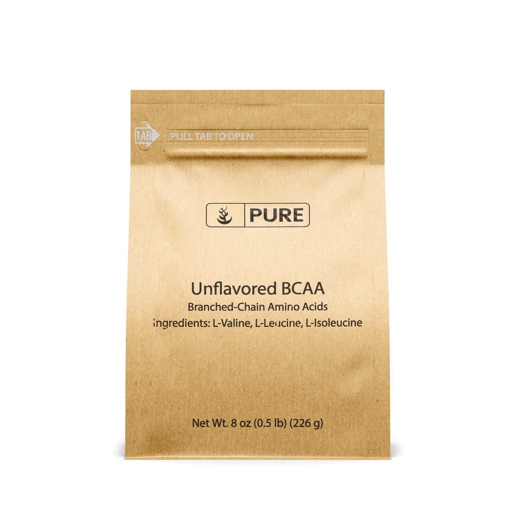 Pure Original Ingredients Unflavored Instantized BCAA (8oz) Powder, Branched Chain Essential Aminosyrer, Supplement