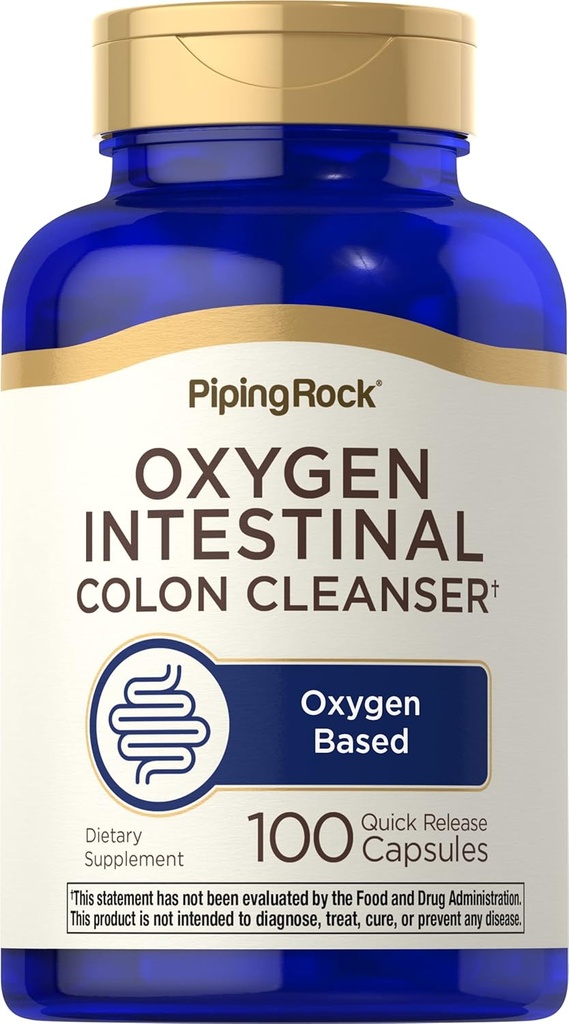 Piping Rock Colon Cleanse Budding 124; 100 Kapsler Budding 124; Oxy- Tone Oxygen Intestinal Cleanser