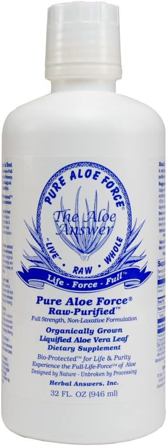 HERBAL SVAR Aloe Force - Pure Aloe Vera Kosttilskud, 32oz