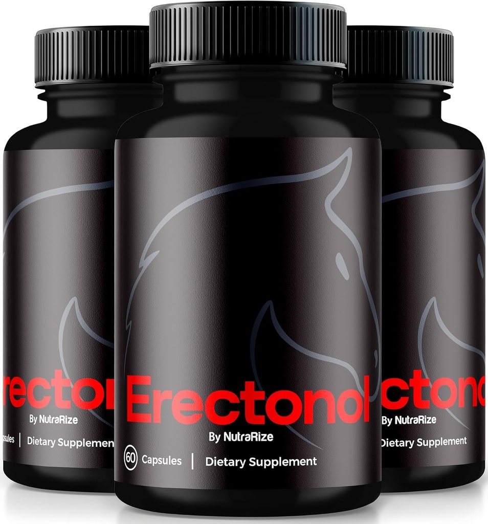 (3 Pack) Erektonol kapsler til mænd, Erektonol Mand Kosttilskud, Daglig Formel for mænds Wellness og Peak Performance, Avancerede Formel piller til en aktiv livsstil, Anmeldelser (180 Kapsler)