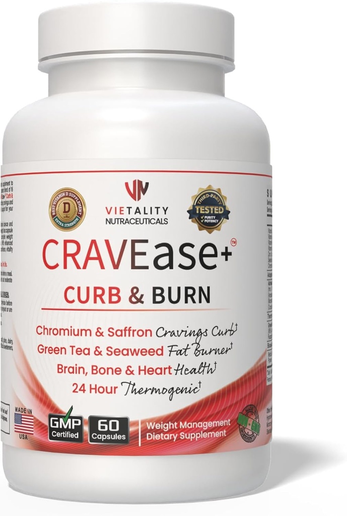 CRAVEase + ™ Curb & Burn; Multitask Your Weight Loss • 124; mister op til 4X mere fedt • 124; Klinisk, Science- Backed Formel • 124; Metabolisme Boost • 124; Appetite Reduction Complex • 124; Ingen lugt / smag kost Pill • 124; Mænd / kvinder