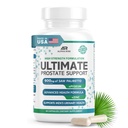 Bedste over- the- counter prostata support sundhed supplement til mænd - 600 mg Saw Palmetto 300mg Pygeum - 16 urter + zink - Relief fra udvidet prostata & stop hyppig vandladning - 60 kapsler